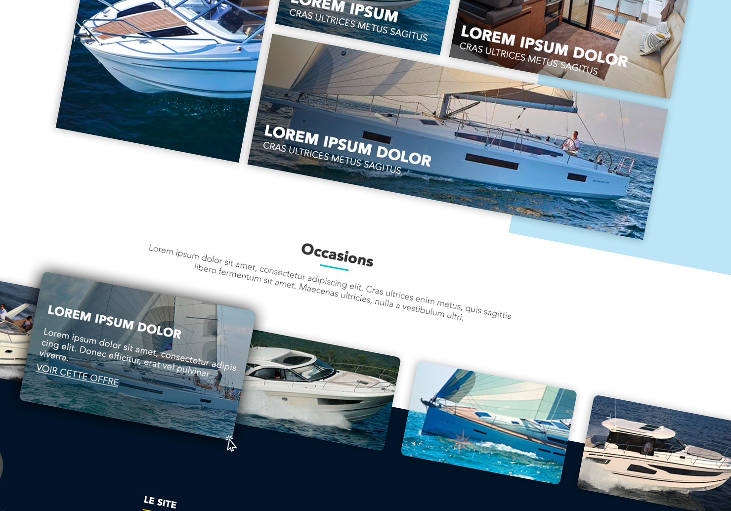 Yacht web design